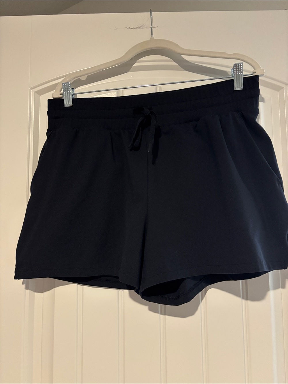 Apana Black Athletic Drawstring Shorts